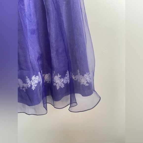 Disney Fairytale Weddings Purple Tulle Embroidered Dress Princess Fairycore - Picture 4 of 14
